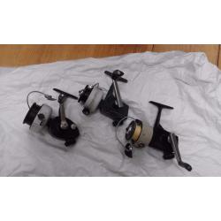 3 vintage Abu fishing reels