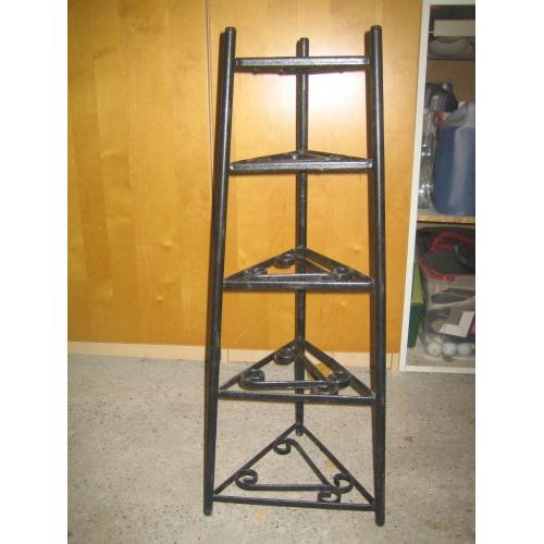 Black cast iron 4 tier stand
