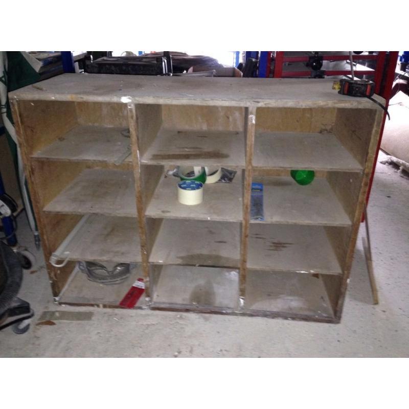 workshop tools parts storage cubby hole pigeon hole