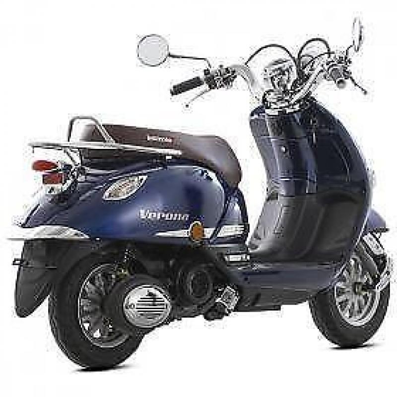 LEXMOTO VERONA BLUE 125cc 125 SCOOTER MOPED LEANER LEGAL TWIST & GO