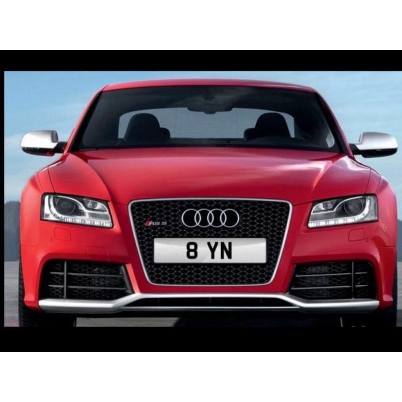 Cherished Number Plate 8 YN Personalised Registration Number Plate - Short Digit