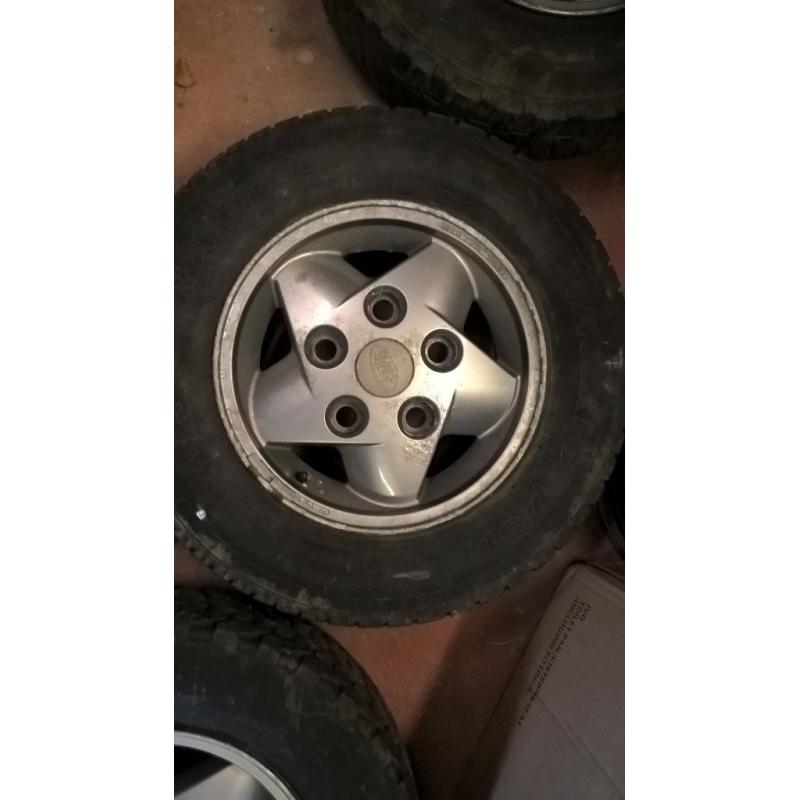 4x 16" Landrover alloy wheels 90 110 defender Discovery I Rangerover I