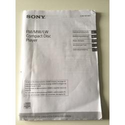 Sony CDX-G1000U Car Stereo/CD Player