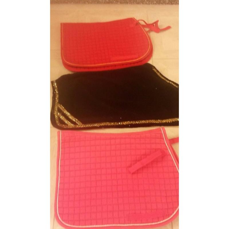 3 pony coats hardly used, for Shetland or small ponies, pink red and black