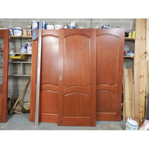 3 Hardwood internal sliding doors