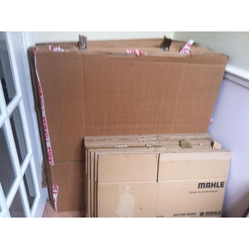 Packing boxes large and small