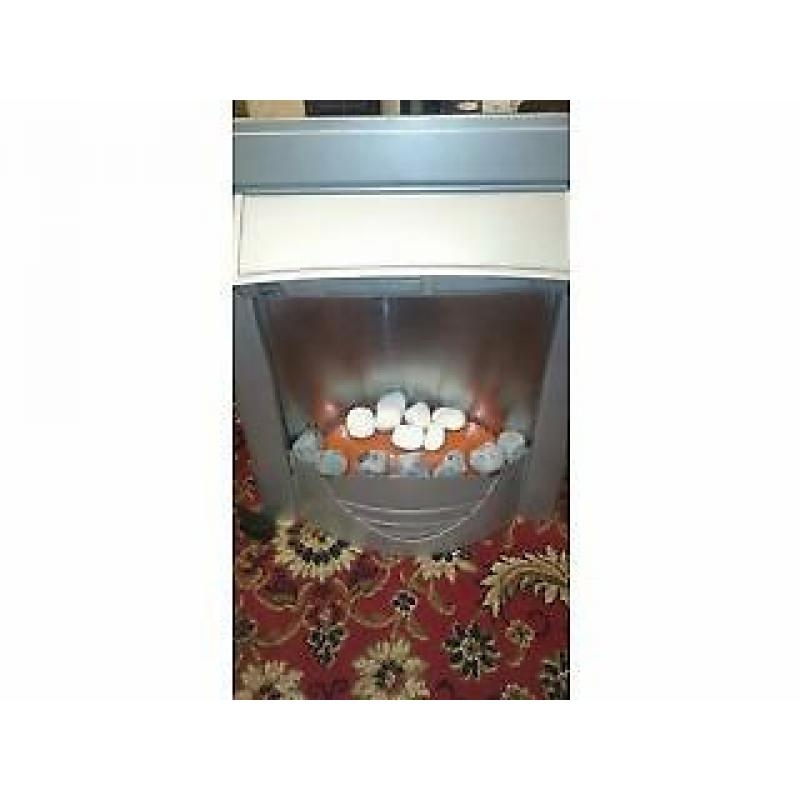 silver electric fire brand new