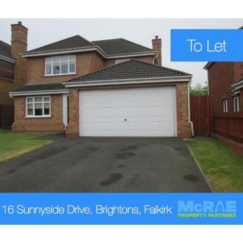 GOOD TENANTS WANTED FOR 4 BED DETACHED HOUSE, 16 SUNNYSIDE DRIVE, BRIGHTONS, FALKIRK, FK2 0GG