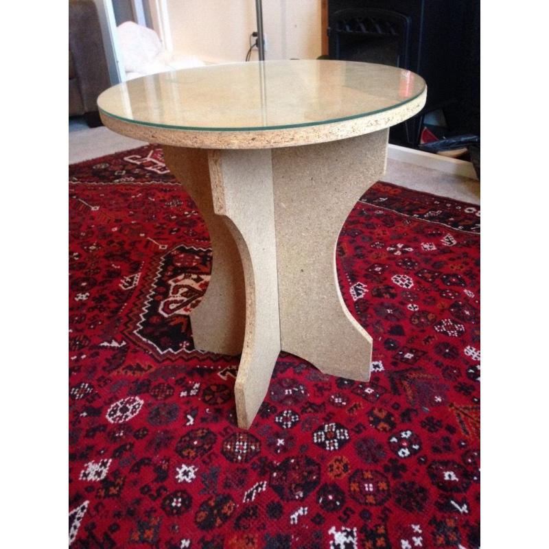 Round bedside table