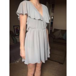 Woman lilac wrap dress, topshop, size 10