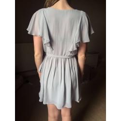 Woman lilac wrap dress, topshop, size 10