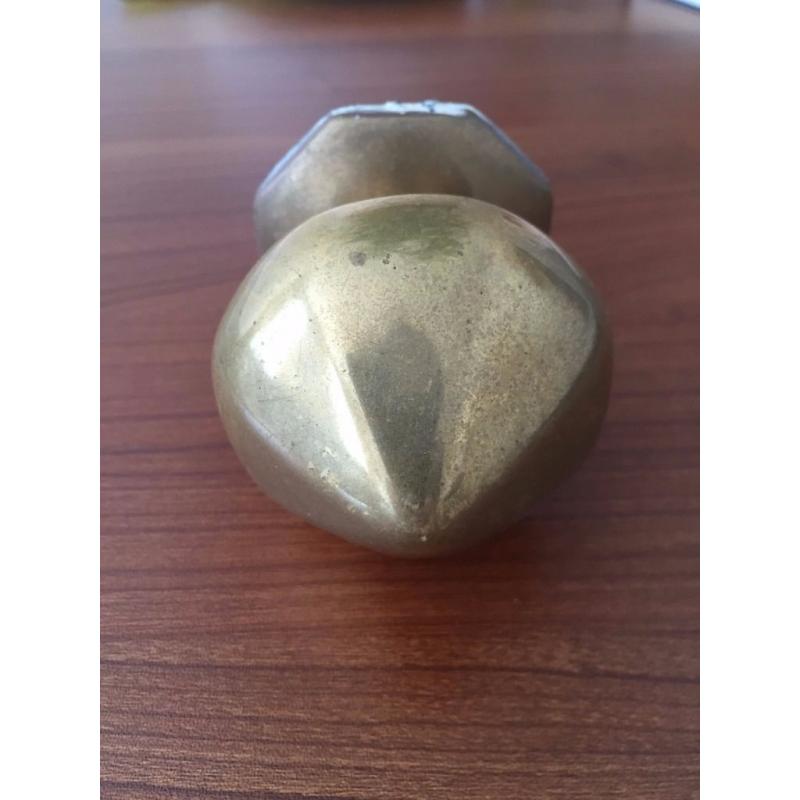 Solid brass Octagonal rim door knob
