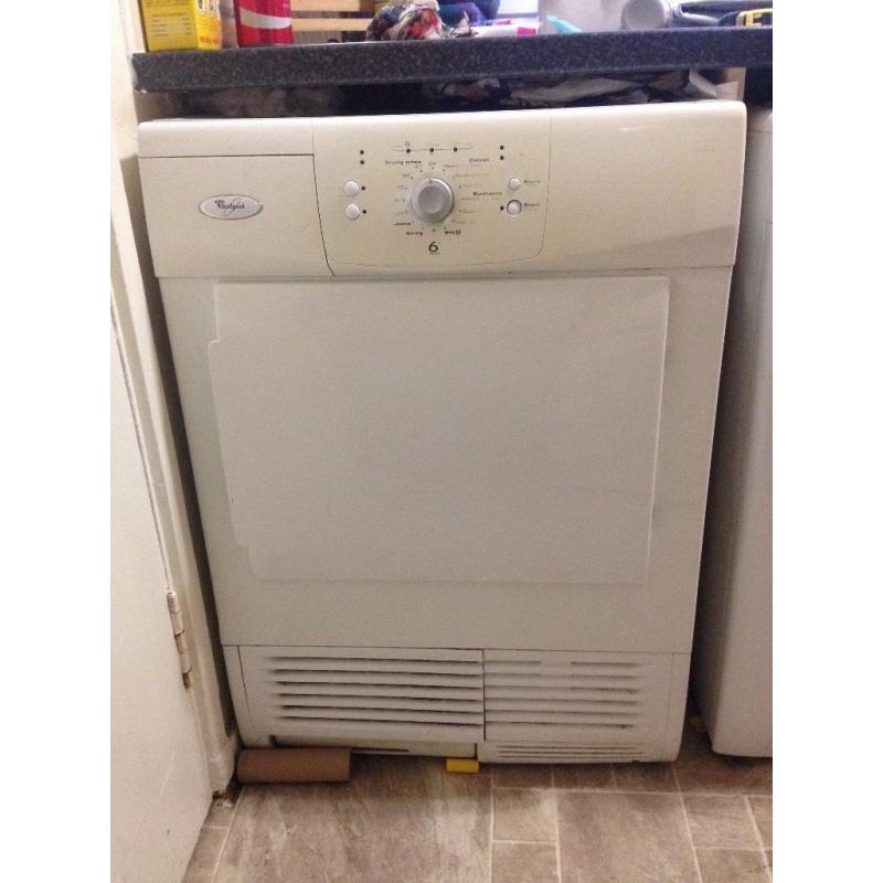 Whirlpool condenser tumble dryer, 6 years old in good working order
