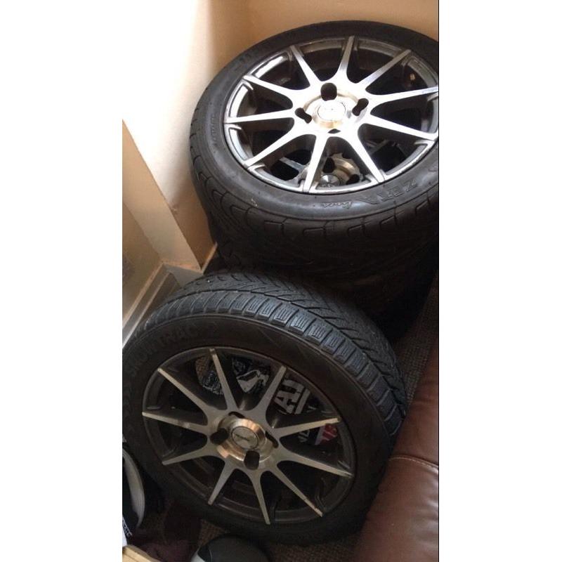 Xtreme 15' alloy wheel set with tyres