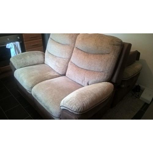 Two Seater reclining couch x2