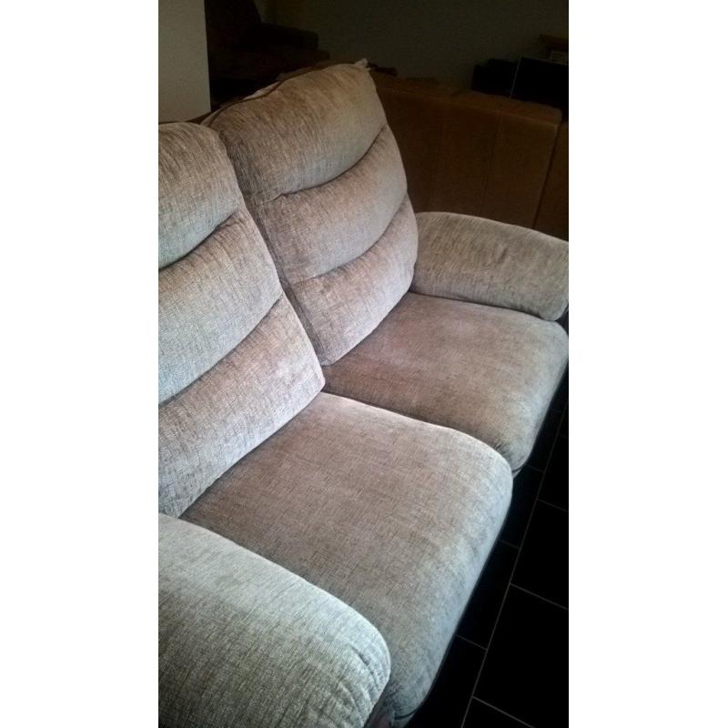 Two Seater reclining couch x2