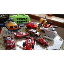 FAB Boys toys As pictured PLUS a bag of little cars ect All perfect condition.