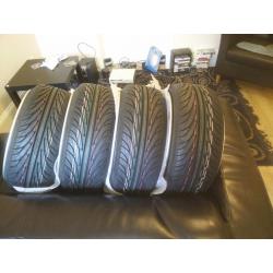 Cast 13 RB1 - 17" x 8j - 4x100 with Nankang NS2 Ultrasport tyres