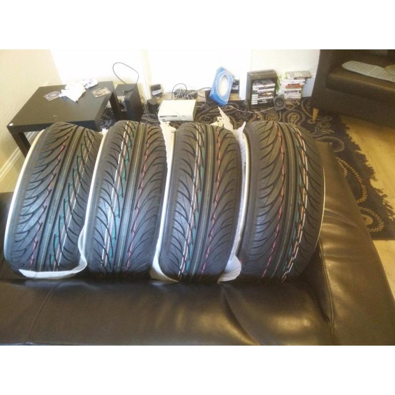 Cast 13 RB1 - 17" x 8j - 4x100 with Nankang NS2 Ultrasport tyres