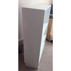 White Ikea billy bookcase.