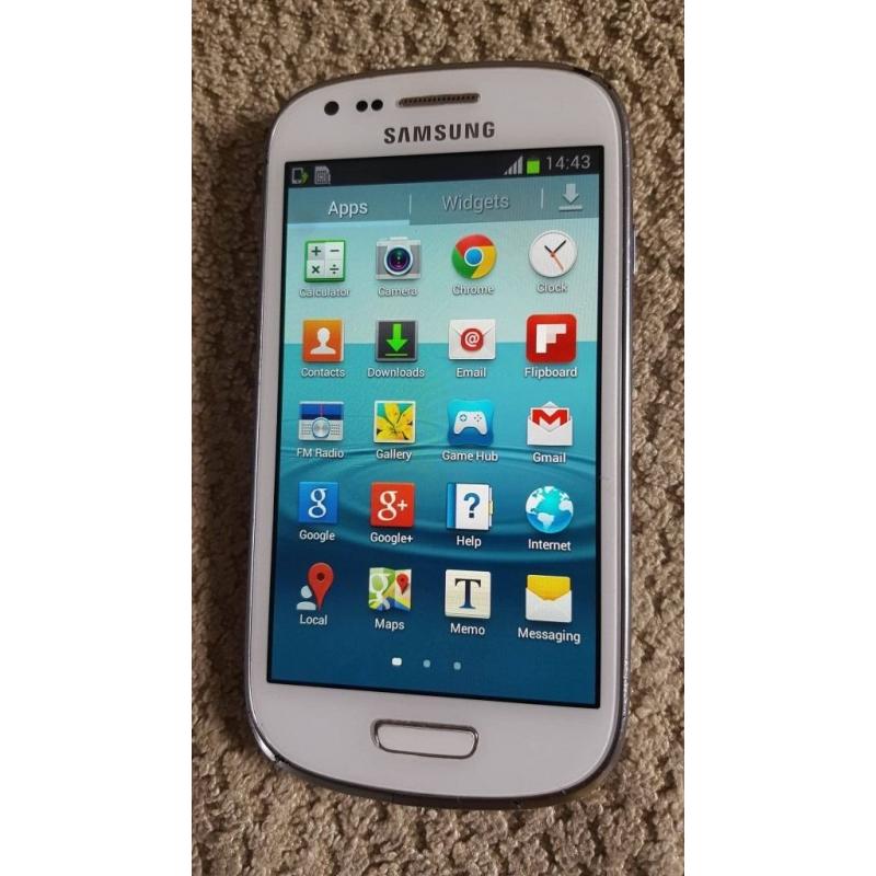 samsung galaxy s3 mini smart phone, updated android