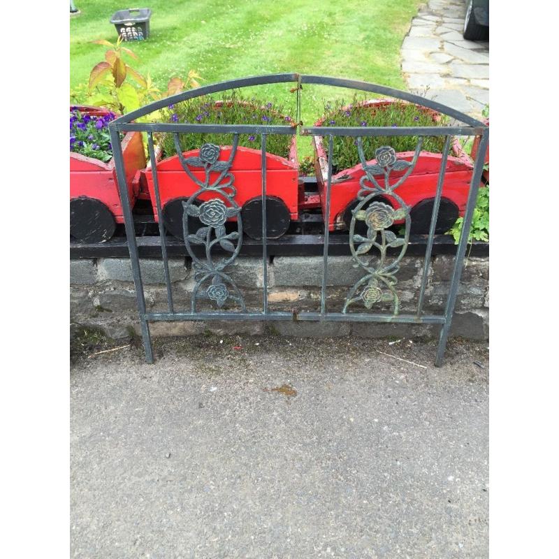 Garden metal gates