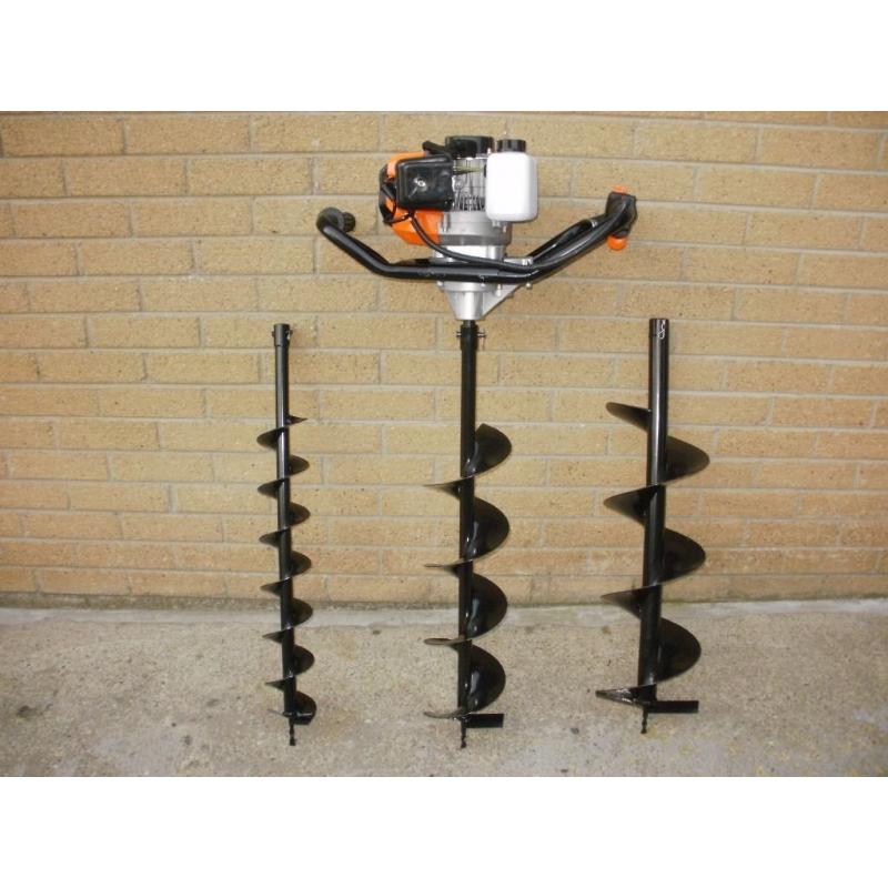 52cc Earth Auger fence post stake hedge sapling hole borer drill - spade digger shovel