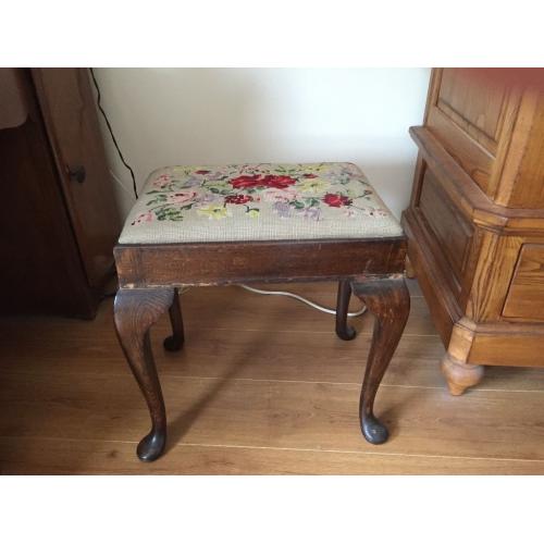 Tapestry dressing stool