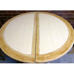 OAK DINING TABLE AND CHAIRS