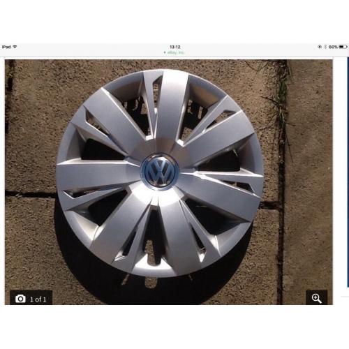 V/W Volkswagen wheel trims, 2013 Jetta 16" will fit Golf and others. Excellent condition.