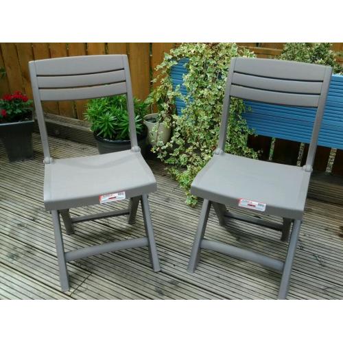 2 Allibert Tacoma Garden Chairs