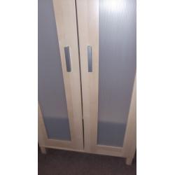 IKEA ANEBODA Birch Effect Wardrobe in good used condition