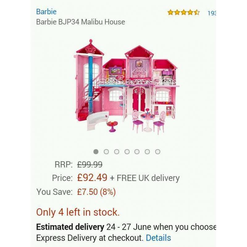 BARBIE MALIBU DREAM HOUSE