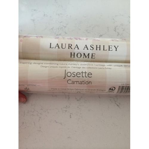 Laura Ashley Josette Pink Wallpaper - 2 rolls