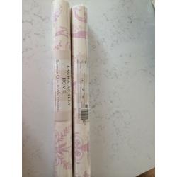 Laura Ashley Josette Pink Wallpaper - 2 rolls