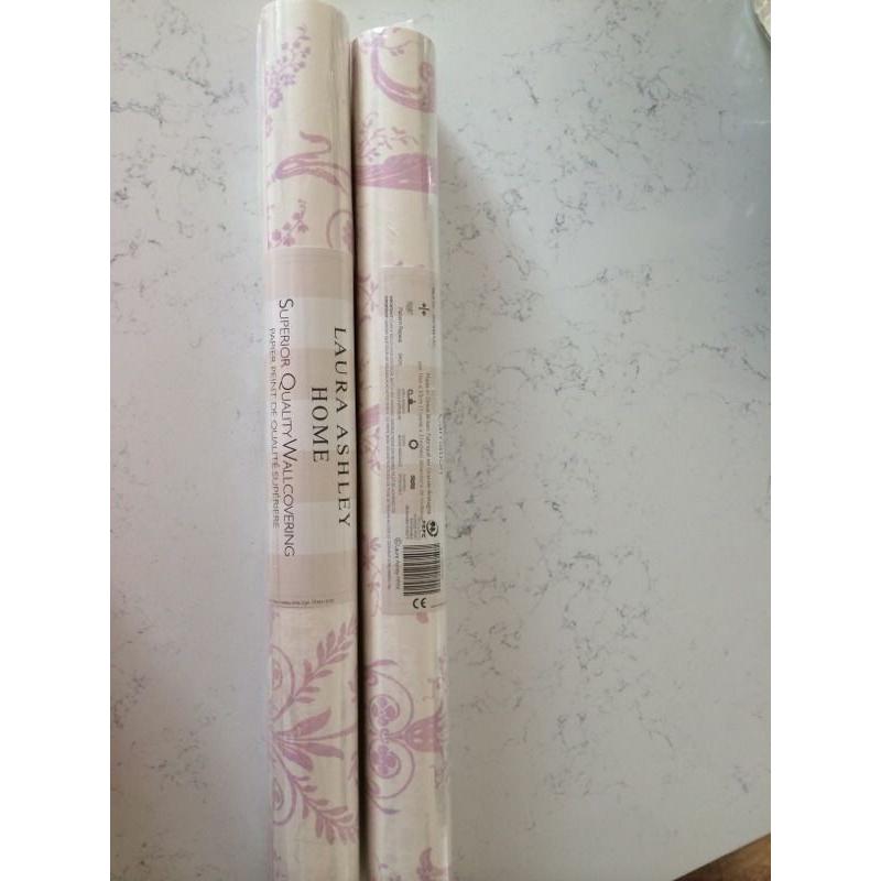 Laura Ashley Josette Pink Wallpaper - 2 rolls