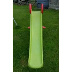 Swing set and slide