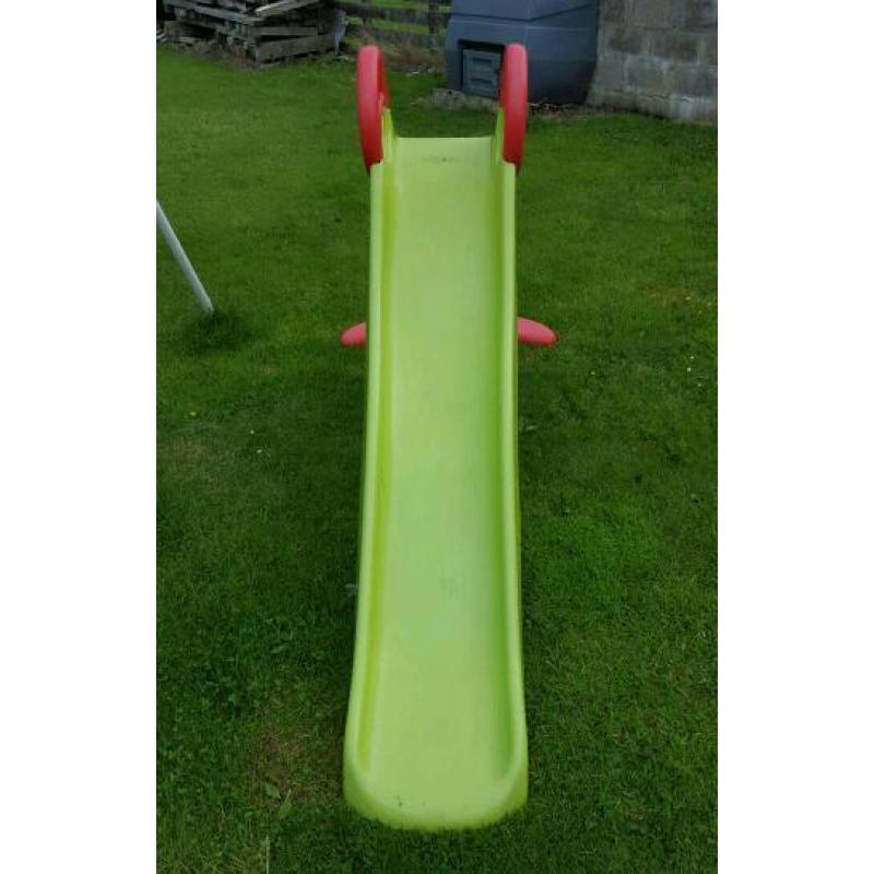 Swing set and slide