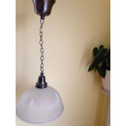 French style glass ceiling light