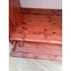 Sturdy solid wooden desk