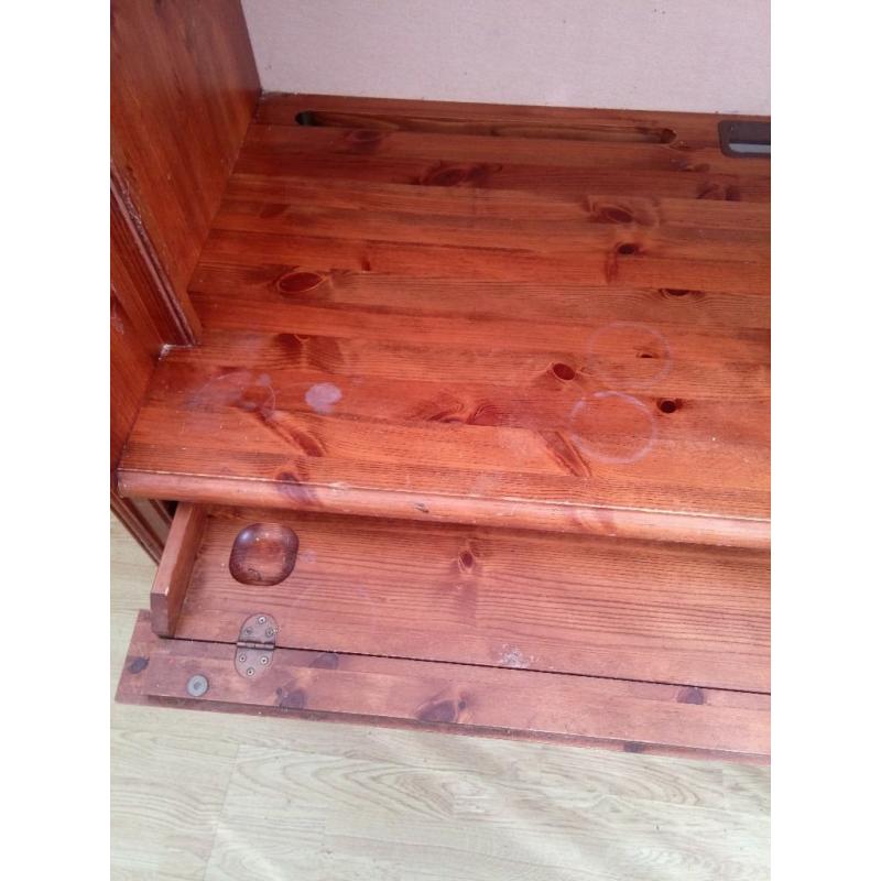 Sturdy solid wooden desk