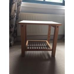 IKEA pine bedside tables