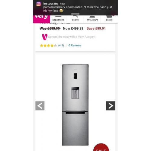 Samsung fridge freezer good as new