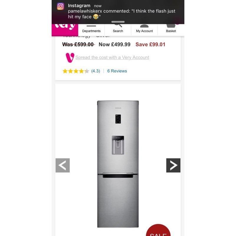 Samsung fridge freezer good as new