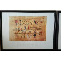 Pair of framed prints.