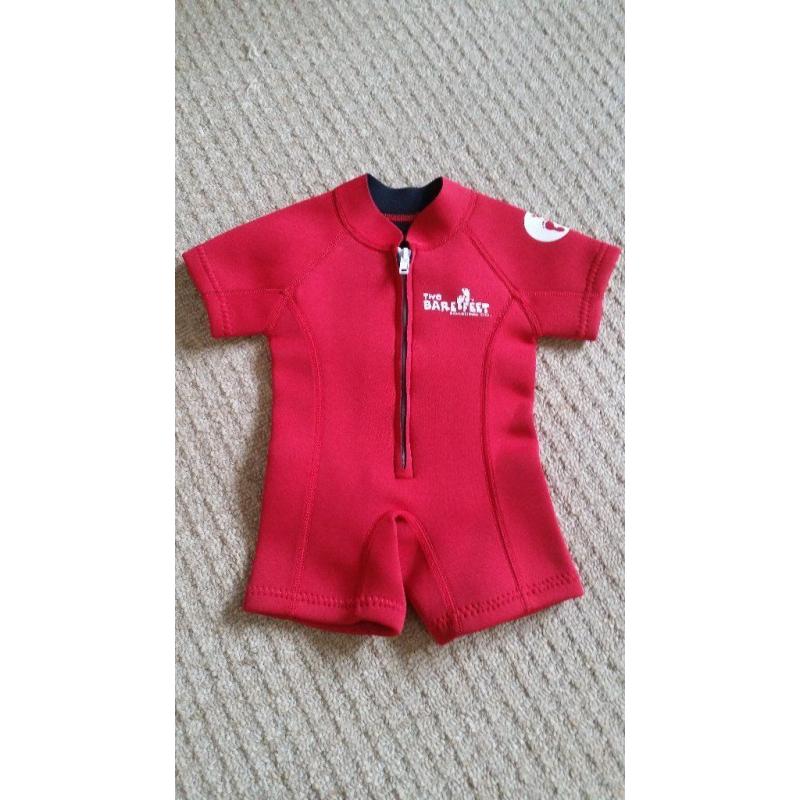 Two Bare Feet Baby Wet Suit (New) 0-6 mths