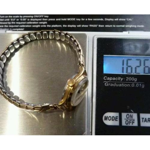 Gold plated sekonda watch needs battery