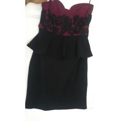 BNWT size medium peplum new look dress