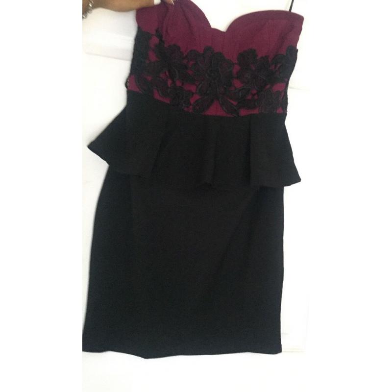 BNWT size medium peplum new look dress