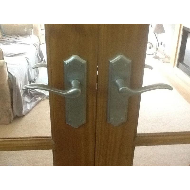Brushed Satin door handles